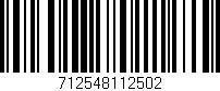 Código de barras (EAN, GTIN, SKU, ISBN): '712548112502'