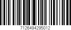 Código de barras (EAN, GTIN, SKU, ISBN): '7126494295012'