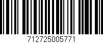 Código de barras (EAN, GTIN, SKU, ISBN): '712725005771'