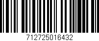 Código de barras (EAN, GTIN, SKU, ISBN): '712725016432'
