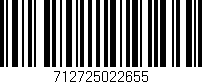 Código de barras (EAN, GTIN, SKU, ISBN): '712725022655'