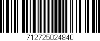 Código de barras (EAN, GTIN, SKU, ISBN): '712725024840'