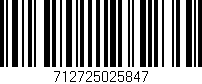 Código de barras (EAN, GTIN, SKU, ISBN): '712725025847'