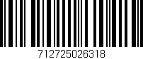 Código de barras (EAN, GTIN, SKU, ISBN): '712725026318'
