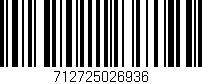 Código de barras (EAN, GTIN, SKU, ISBN): '712725026936'