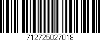 Código de barras (EAN, GTIN, SKU, ISBN): '712725027018'
