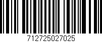 Código de barras (EAN, GTIN, SKU, ISBN): '712725027025'