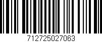 Código de barras (EAN, GTIN, SKU, ISBN): '712725027063'