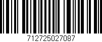 Código de barras (EAN, GTIN, SKU, ISBN): '712725027087'