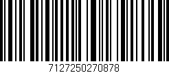 Código de barras (EAN, GTIN, SKU, ISBN): '7127250270878'