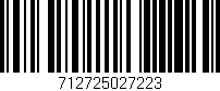 Código de barras (EAN, GTIN, SKU, ISBN): '712725027223'