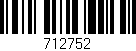 Código de barras (EAN, GTIN, SKU, ISBN): '712752'