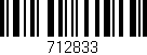 Código de barras (EAN, GTIN, SKU, ISBN): '712833'