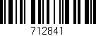Código de barras (EAN, GTIN, SKU, ISBN): '712841'