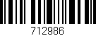 Código de barras (EAN, GTIN, SKU, ISBN): '712986'