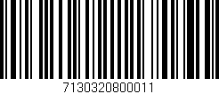 Código de barras (EAN, GTIN, SKU, ISBN): '7130320800011'