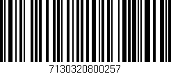 Código de barras (EAN, GTIN, SKU, ISBN): '7130320800257'