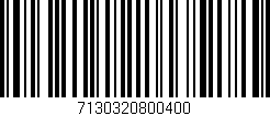 Código de barras (EAN, GTIN, SKU, ISBN): '7130320800400'