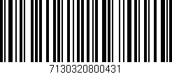 Código de barras (EAN, GTIN, SKU, ISBN): '7130320800431'