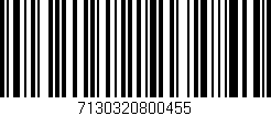 Código de barras (EAN, GTIN, SKU, ISBN): '7130320800455'