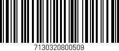 Código de barras (EAN, GTIN, SKU, ISBN): '7130320800509'