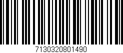 Código de barras (EAN, GTIN, SKU, ISBN): '7130320801490'