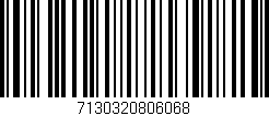 Código de barras (EAN, GTIN, SKU, ISBN): '7130320806068'