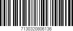 Código de barras (EAN, GTIN, SKU, ISBN): '7130320806136'