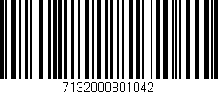 Código de barras (EAN, GTIN, SKU, ISBN): '7132000801042'