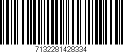 Código de barras (EAN, GTIN, SKU, ISBN): '7132281428334'