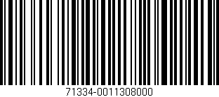 Código de barras (EAN, GTIN, SKU, ISBN): '71334-0011308000'