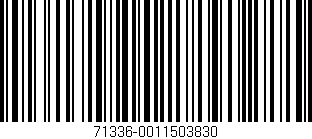Código de barras (EAN, GTIN, SKU, ISBN): '71336-0011503830'