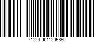 Código de barras (EAN, GTIN, SKU, ISBN): '71338-0011305650'