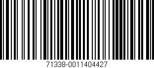 Código de barras (EAN, GTIN, SKU, ISBN): '71338-0011404427'