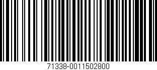 Código de barras (EAN, GTIN, SKU, ISBN): '71338-0011502800'