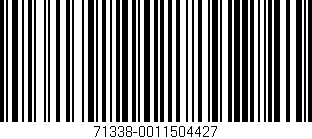 Código de barras (EAN, GTIN, SKU, ISBN): '71338-0011504427'