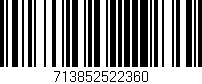 Código de barras (EAN, GTIN, SKU, ISBN): '713852522360'