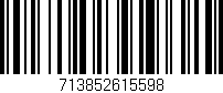 Código de barras (EAN, GTIN, SKU, ISBN): '713852615598'