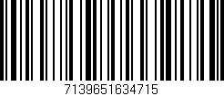 Código de barras (EAN, GTIN, SKU, ISBN): '7139651634715'