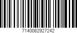 Código de barras (EAN, GTIN, SKU, ISBN): '7140062927242'