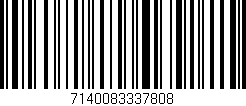 Código de barras (EAN, GTIN, SKU, ISBN): '7140083337808'