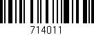 Código de barras (EAN, GTIN, SKU, ISBN): '714011'