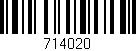 Código de barras (EAN, GTIN, SKU, ISBN): '714020'