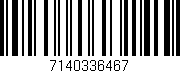 Código de barras (EAN, GTIN, SKU, ISBN): '7140336467'