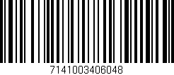 Código de barras (EAN, GTIN, SKU, ISBN): '7141003406048'