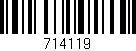 Código de barras (EAN, GTIN, SKU, ISBN): '714119'