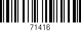 Código de barras (EAN, GTIN, SKU, ISBN): '71416'