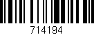 Código de barras (EAN, GTIN, SKU, ISBN): '714194'
