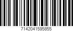 Código de barras (EAN, GTIN, SKU, ISBN): '7142041595855'
