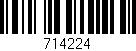 Código de barras (EAN, GTIN, SKU, ISBN): '714224'